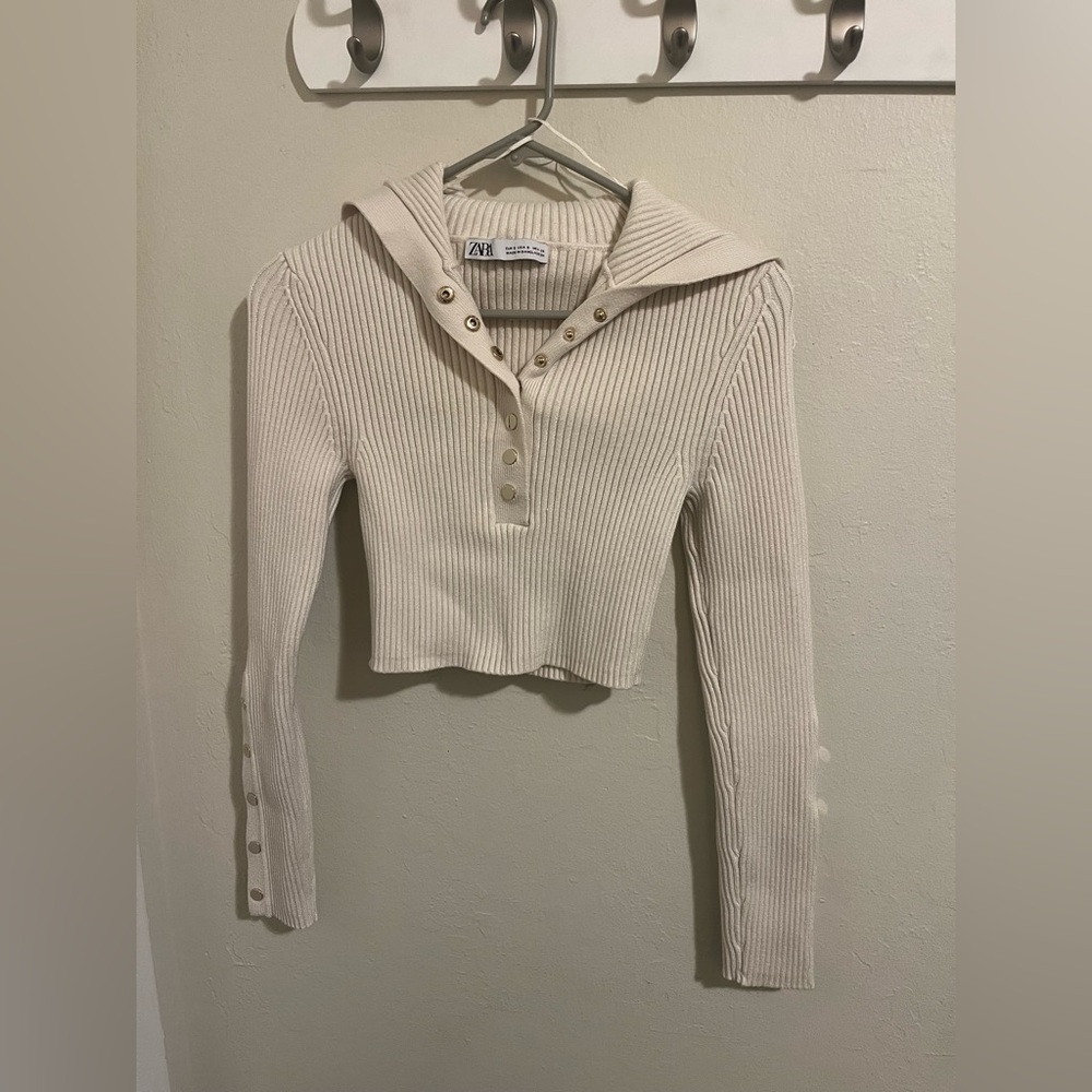 ZARA CROW LONG SLEEVE‎ TOP SIZE S